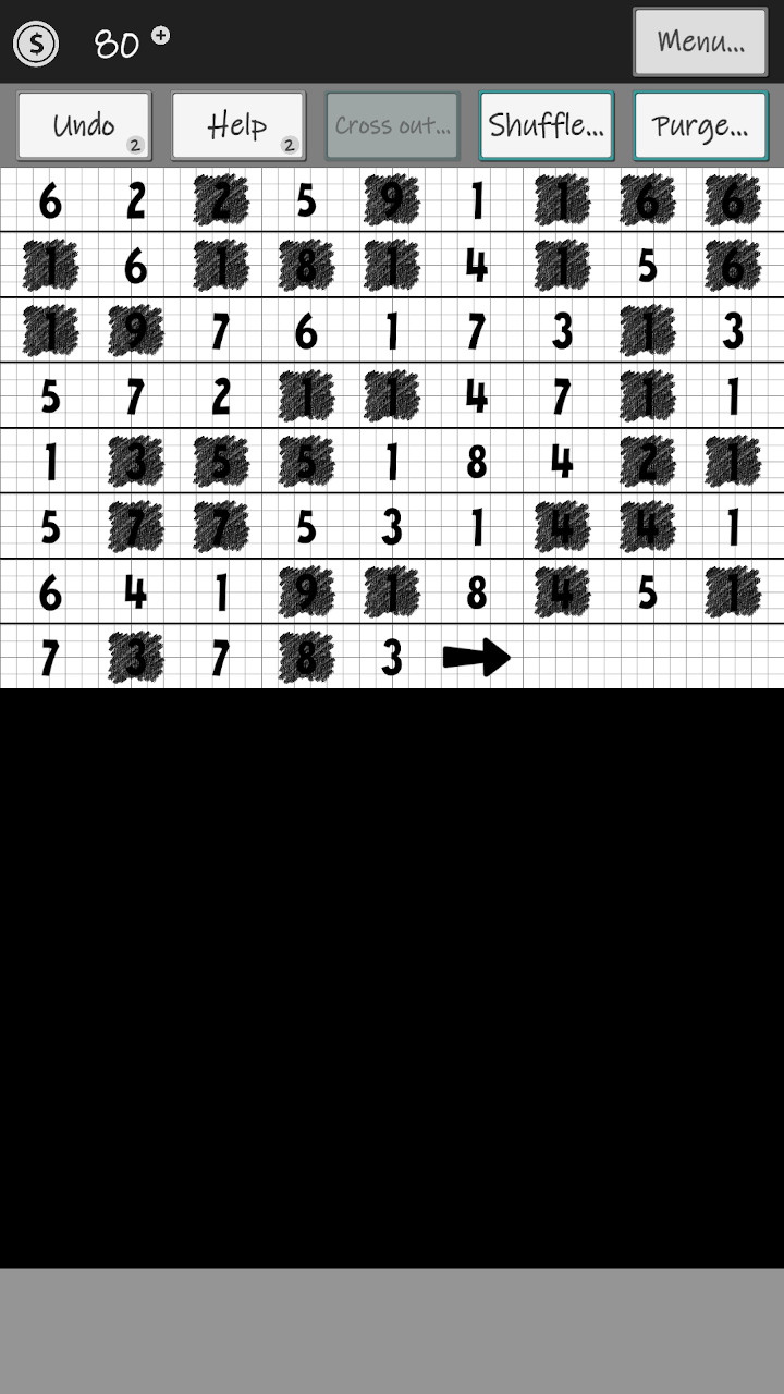 The Numzle solved puzzle sequence screenshot